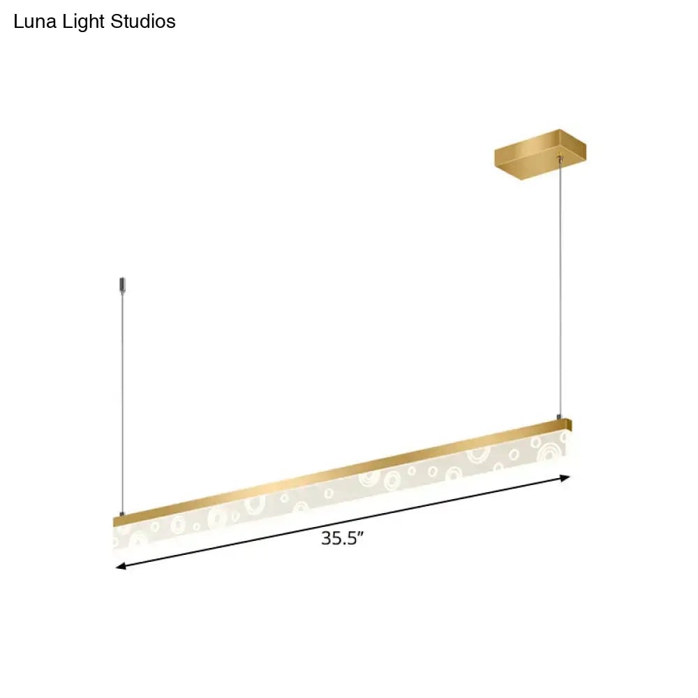 Gold Island LED Light Fixture