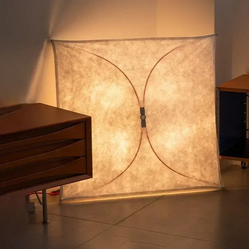 Beige Fabric LED Ceiling Light
