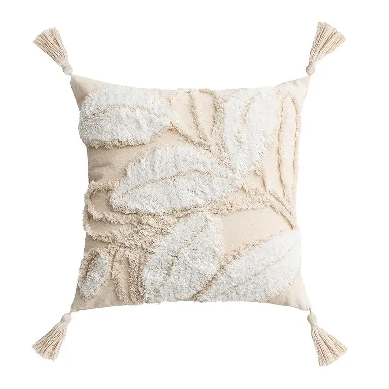 Ivory Tufted Cushion Cover