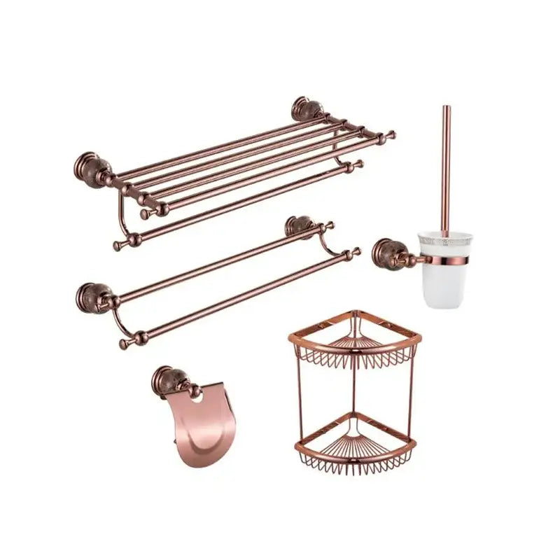 Rose Gold Bathroom Set