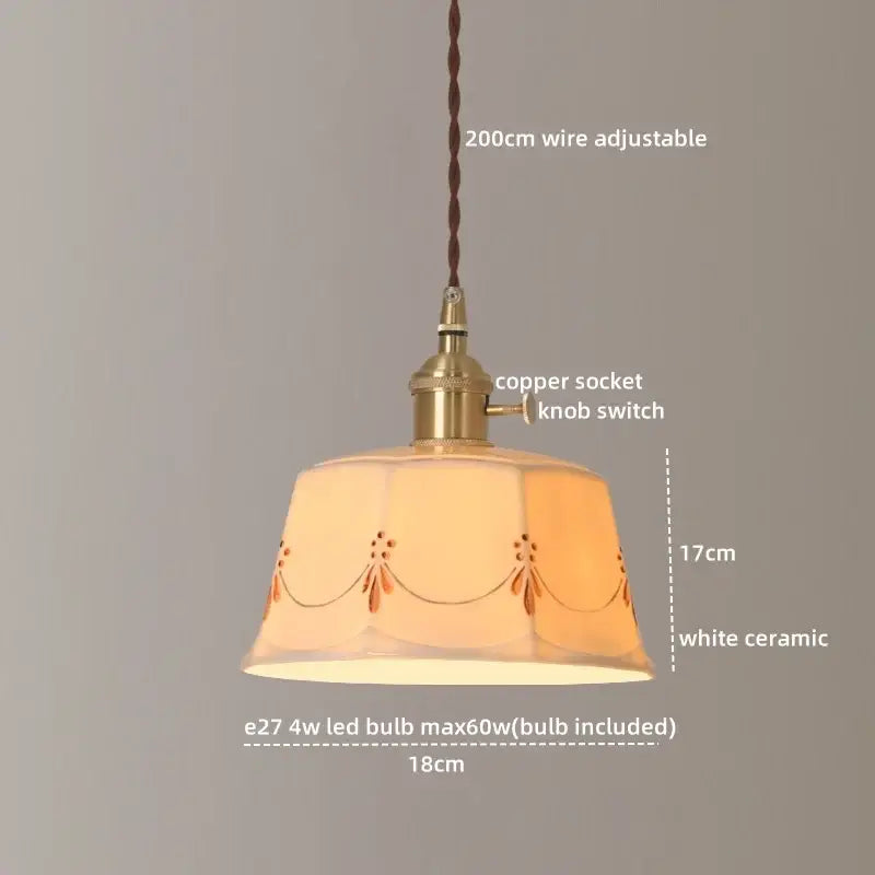 Geometric Ceramic Pendant Light