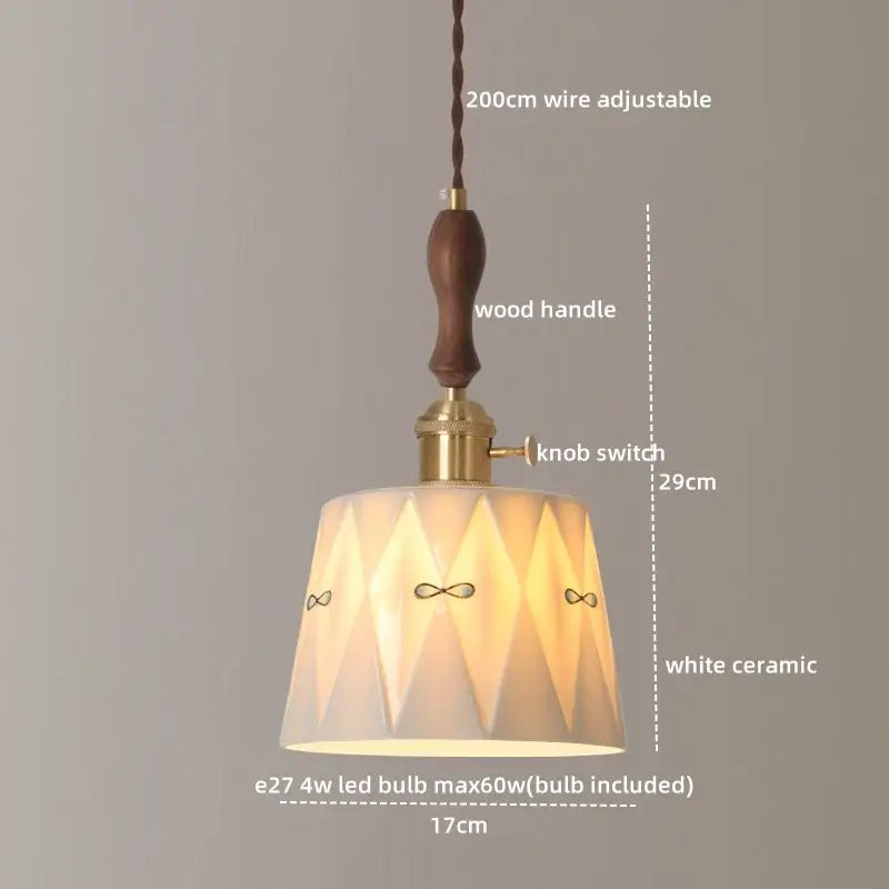 Geometric Ceramic Pendant Light