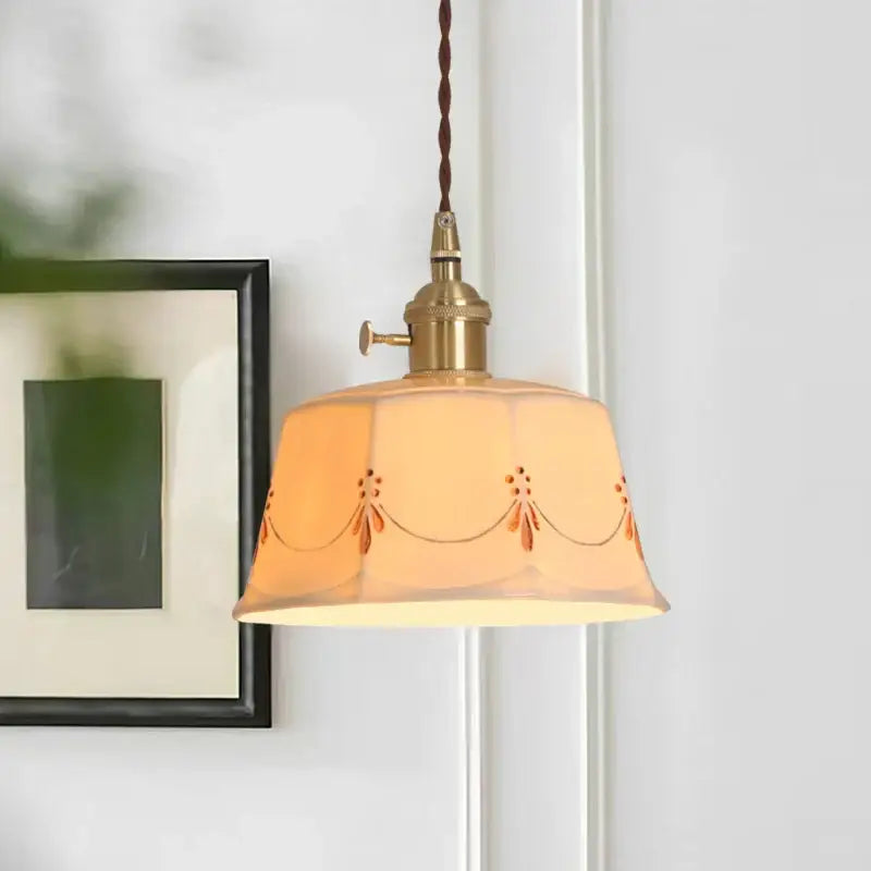 Geometric Ceramic Pendant Light
