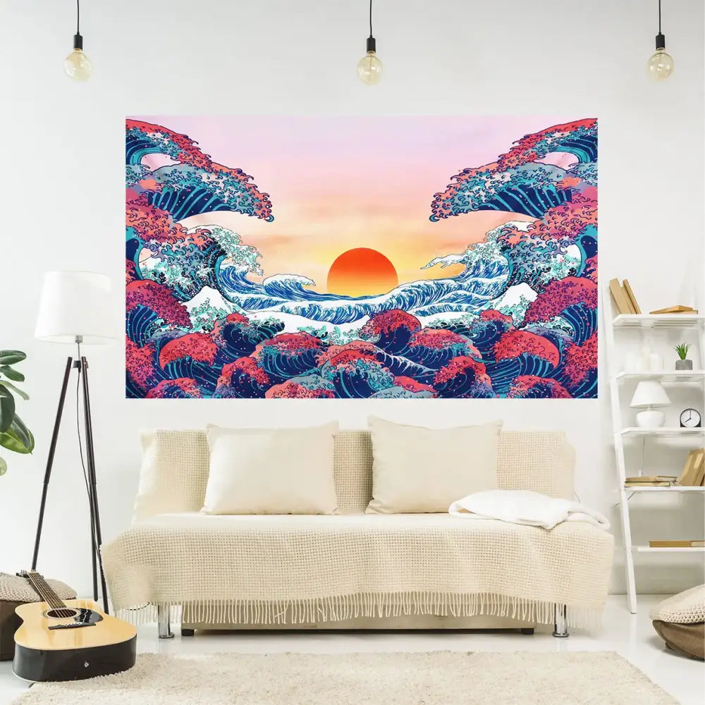 Great Wave Kanagawa Tapestry
