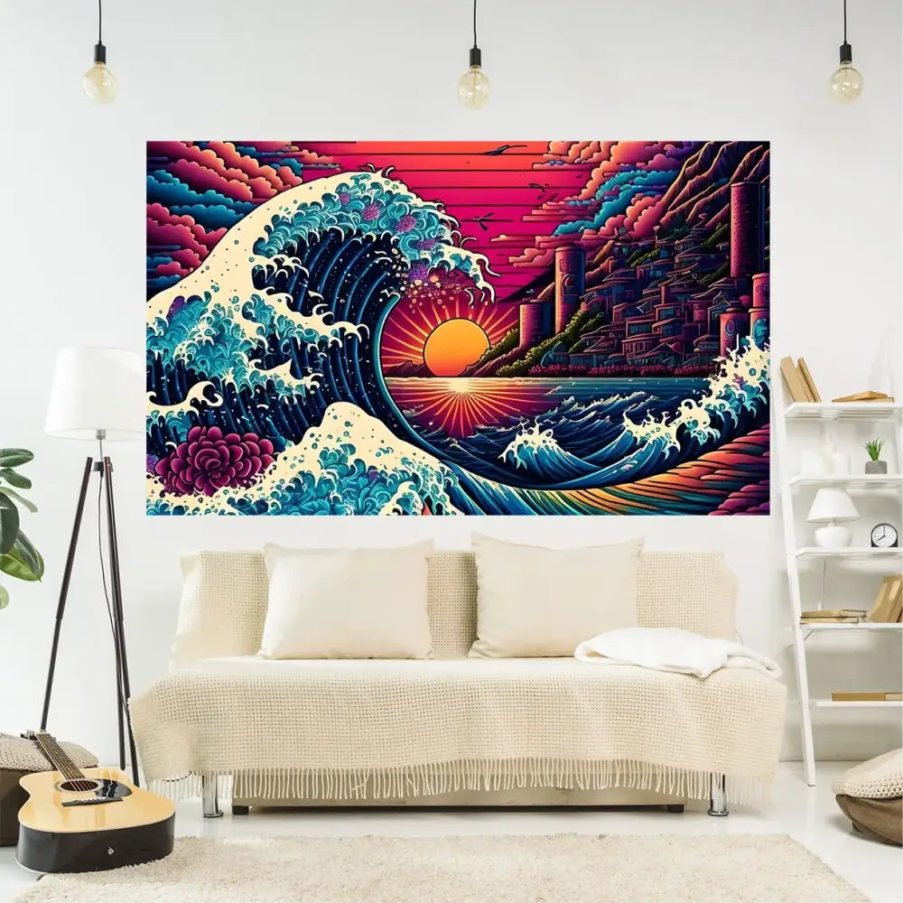 Great Wave Kanagawa Tapestry