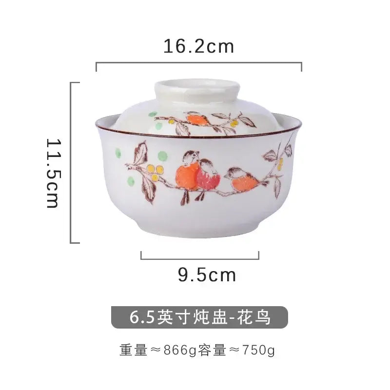 Blue Ceramic Ramen Bowl