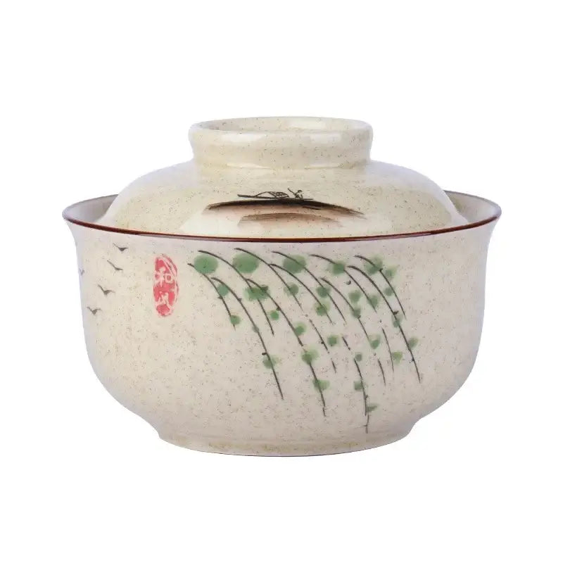 Blue Ceramic Ramen Bowl