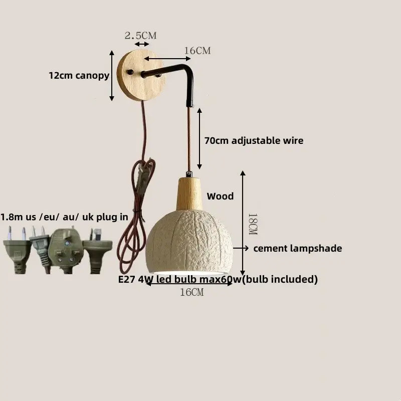 Wood LED Wall Light