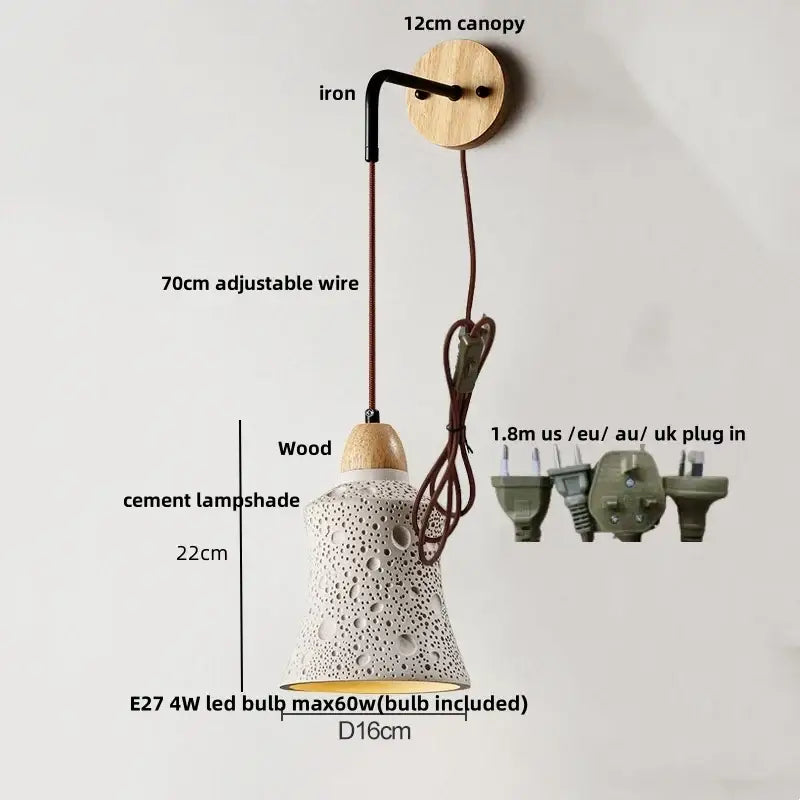 Wood LED Wall Light