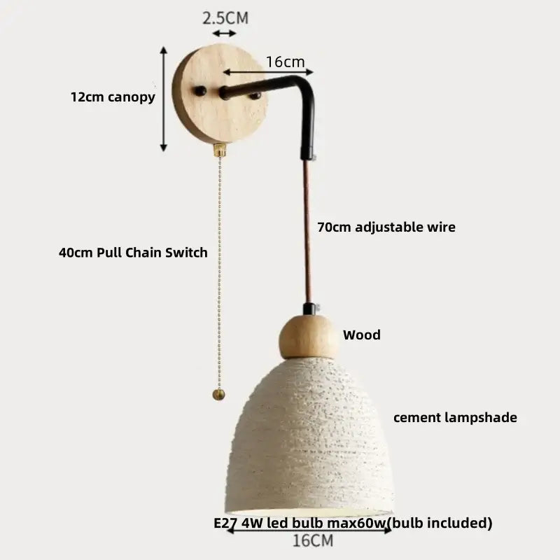 Wood LED Wall Light