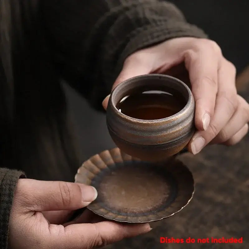 Porcelain Brown Gray Cup