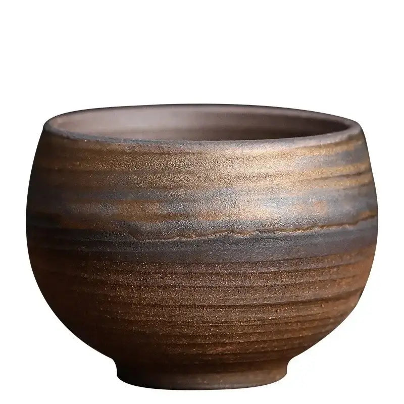 Porcelain Brown Gray Cup