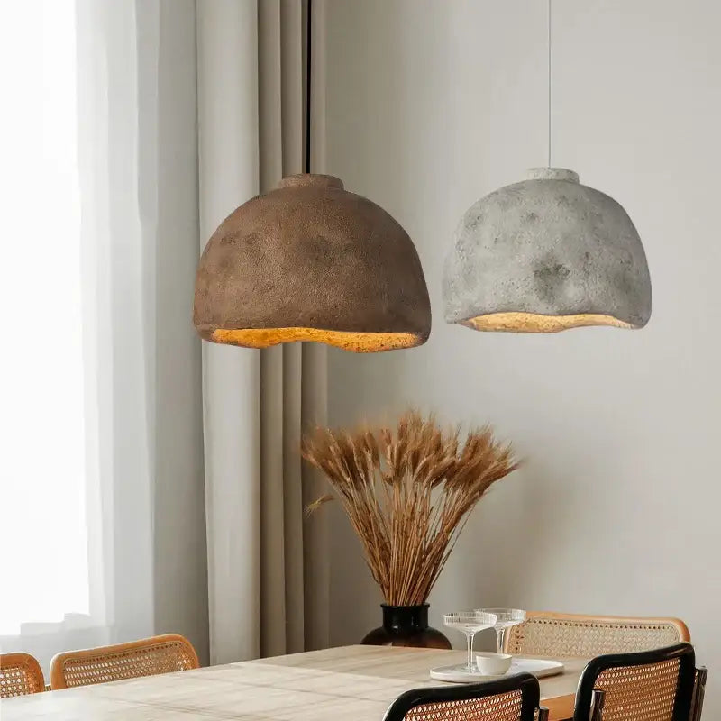 Rustic Concrete Pendant Light