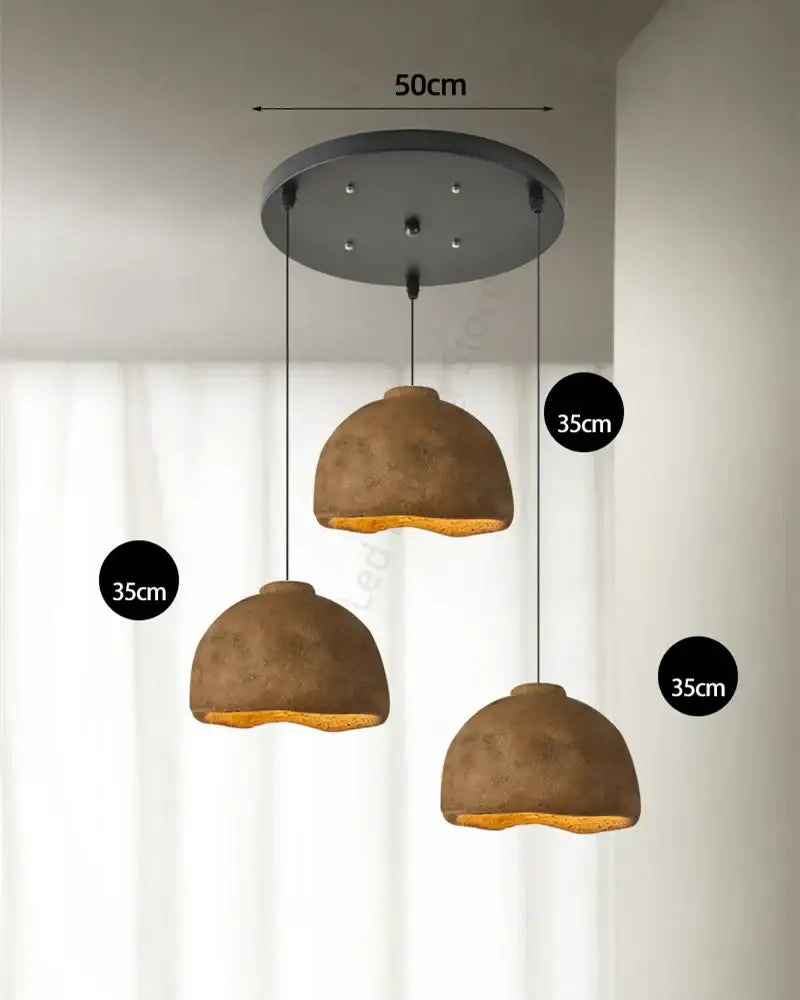 Rustic Concrete Pendant Light