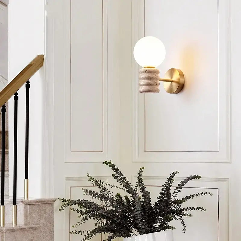 Travertine LED Wall Lamp