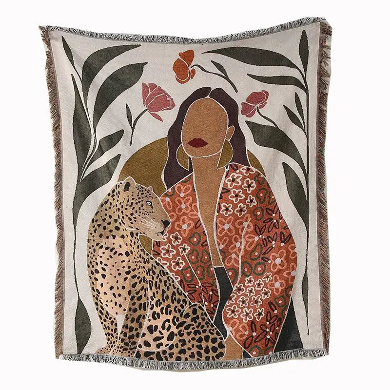 Leopard Print Throw Blanket
