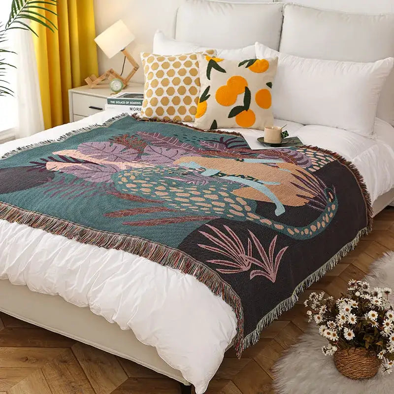 Leopard Print Throw Blanket