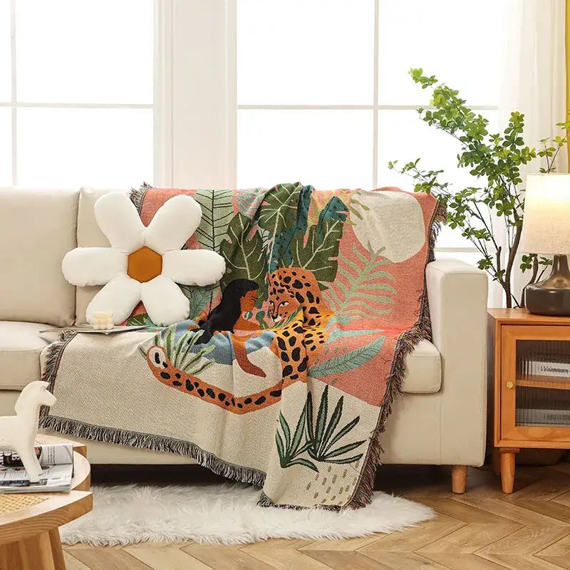 Leopard Print Throw Blanket