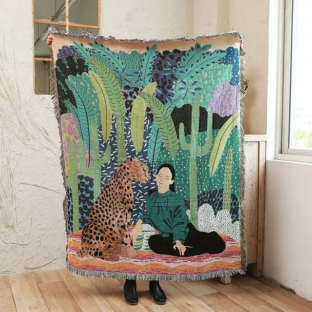 Leopard Print Throw Blanket