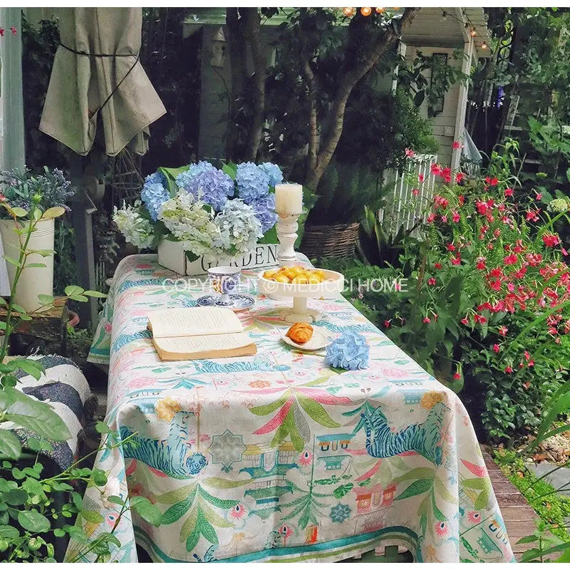 Tiger Print Tablecloth