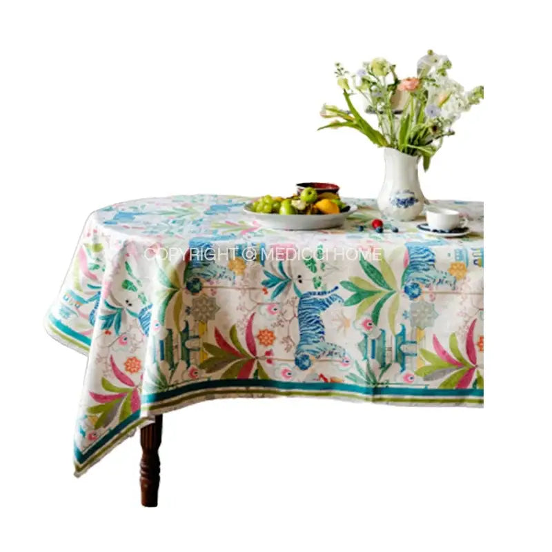 Tiger Print Tablecloth