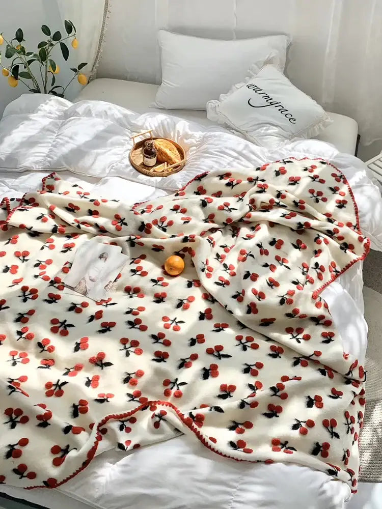 Cherry Kids Wool Blanket