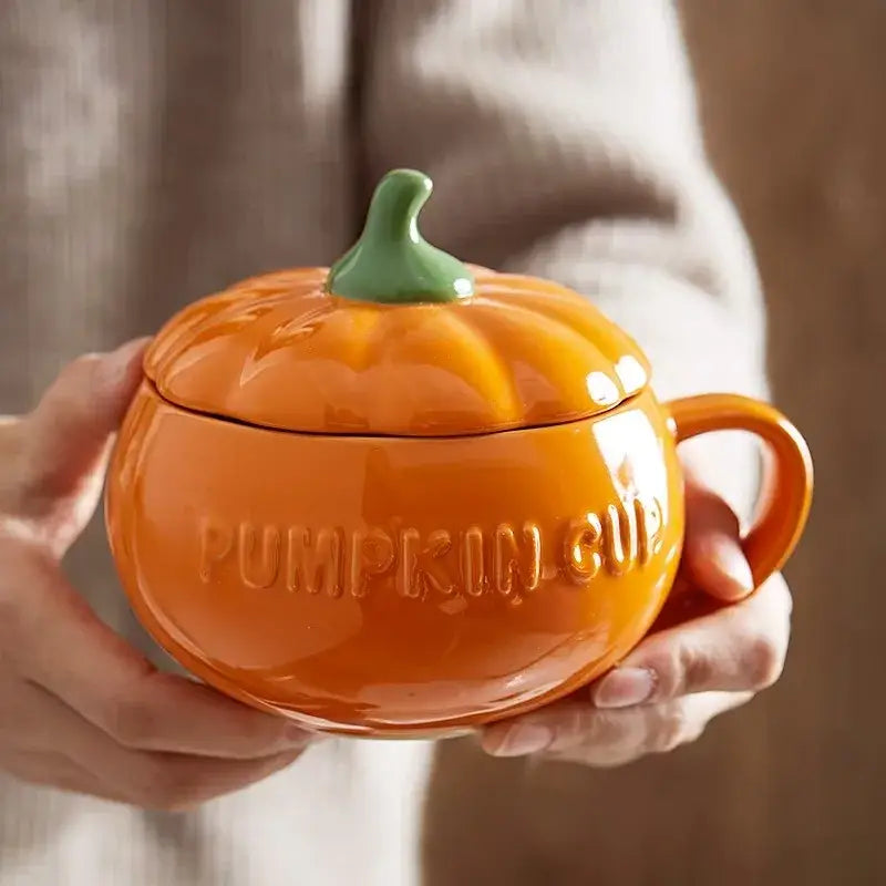 Pumpkin Ceramic Soup Mug