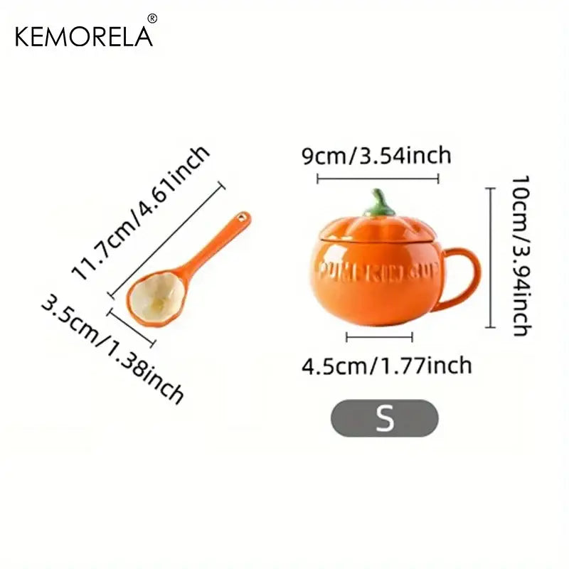 Pumpkin Ceramic Soup Mug
