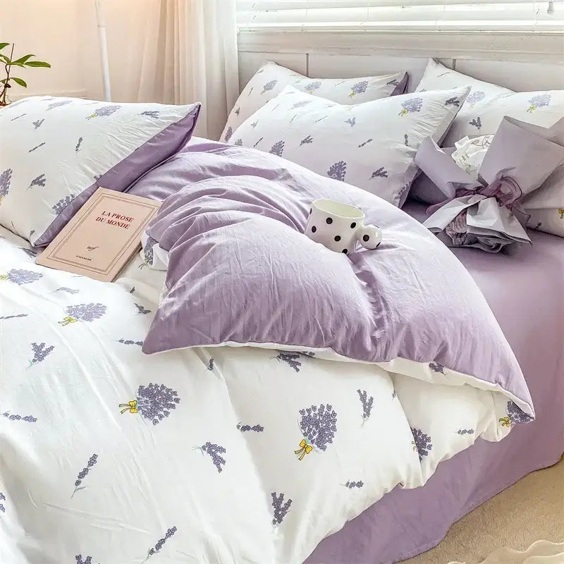 Floral Yarn Bed Sheet Set