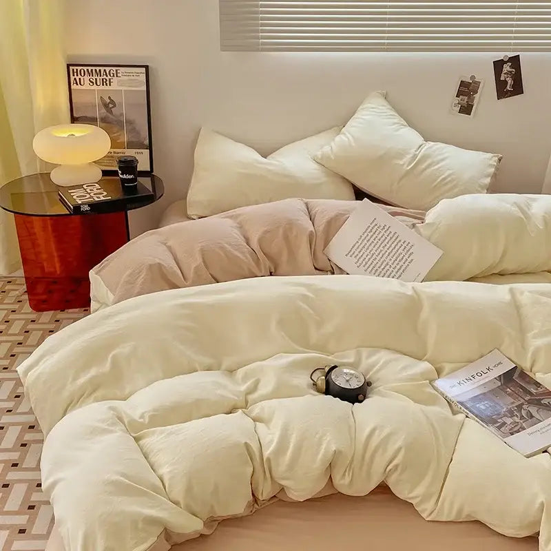 Black Cotton Bedding Set