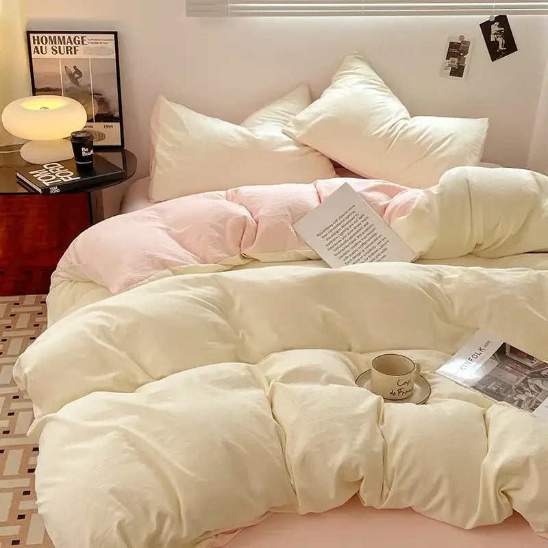 Black Cotton Bedding Set
