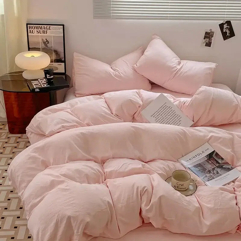 Black Cotton Bedding Set