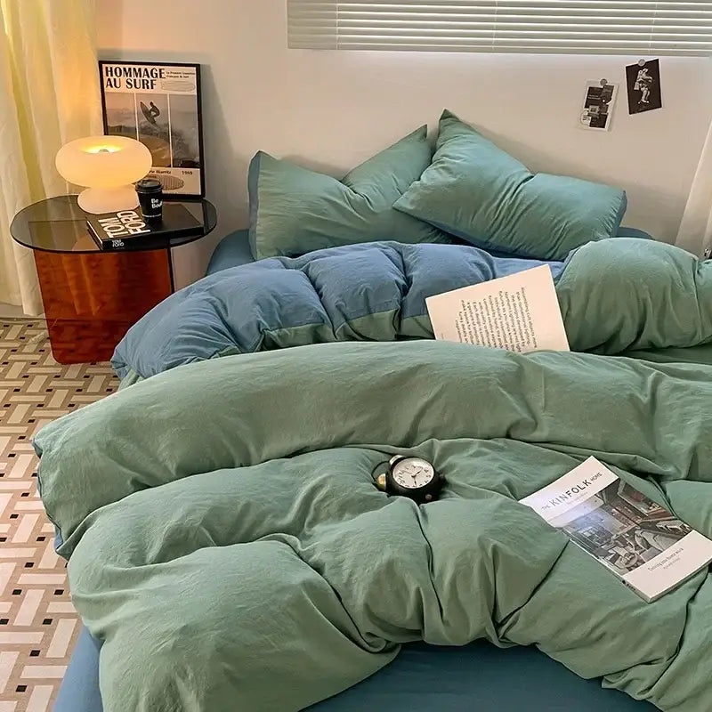 Black Cotton Bedding Set