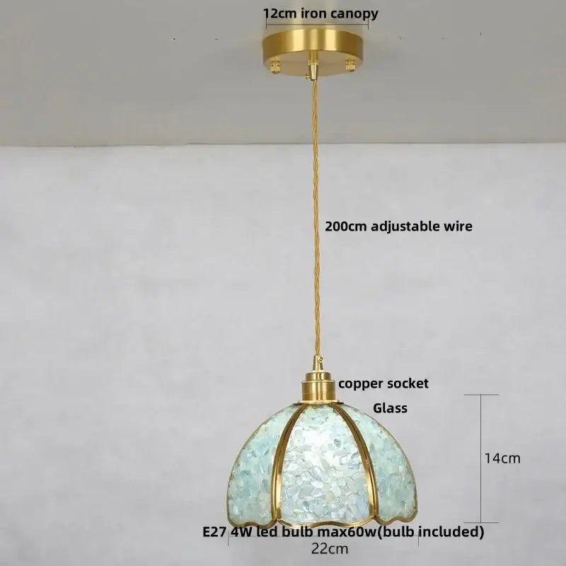 Crystal Glass Pendant Light