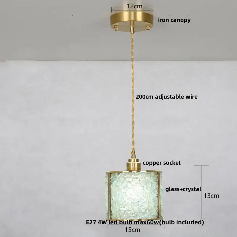Crystal Glass Pendant Light