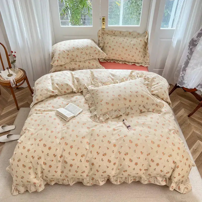 Gardenia Print Bedding Set