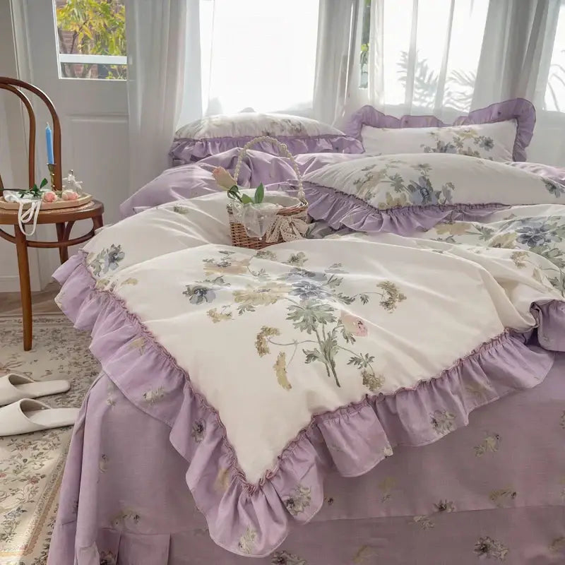 Gardenia Print Bedding Set