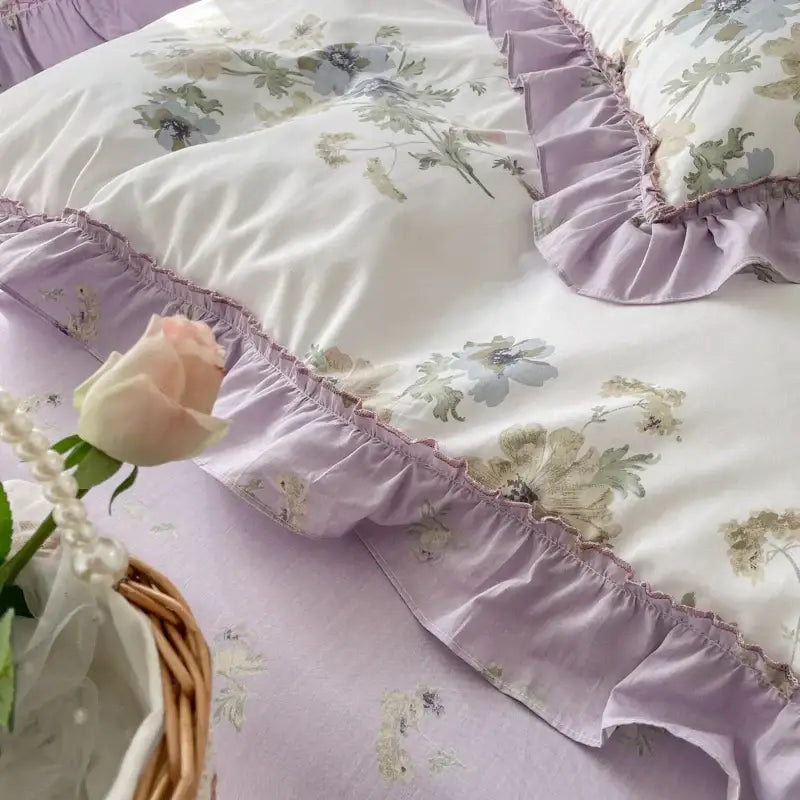 Gardenia Print Bedding Set