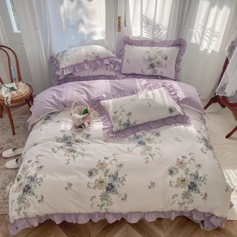Gardenia Print Bedding Set