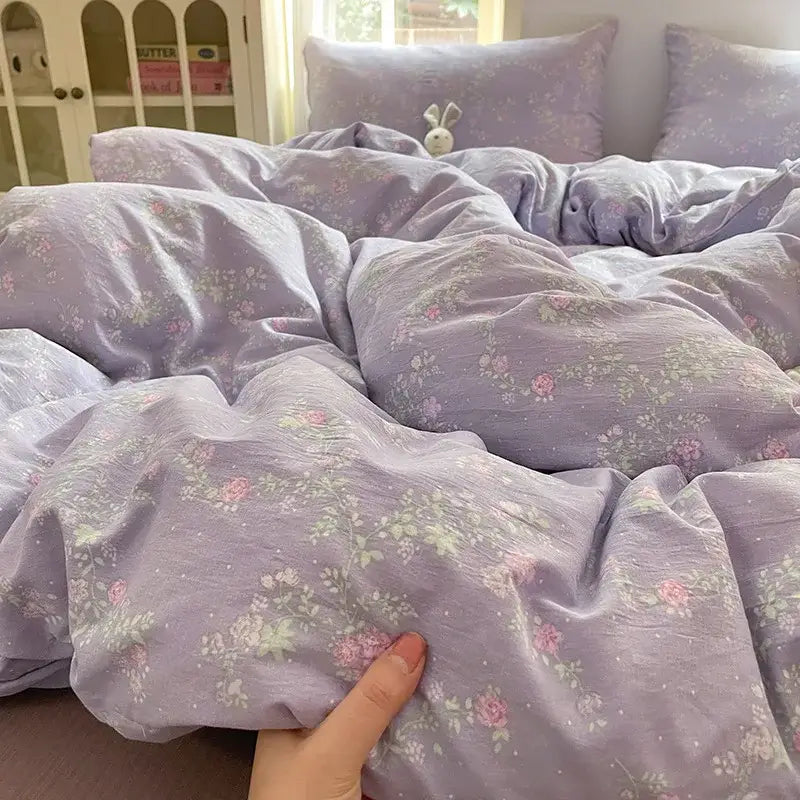 Textured Cotton Quilt Set