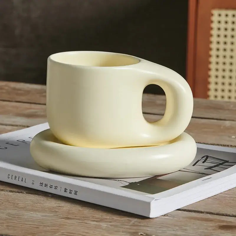 Lavender Ceramic Mug Set
