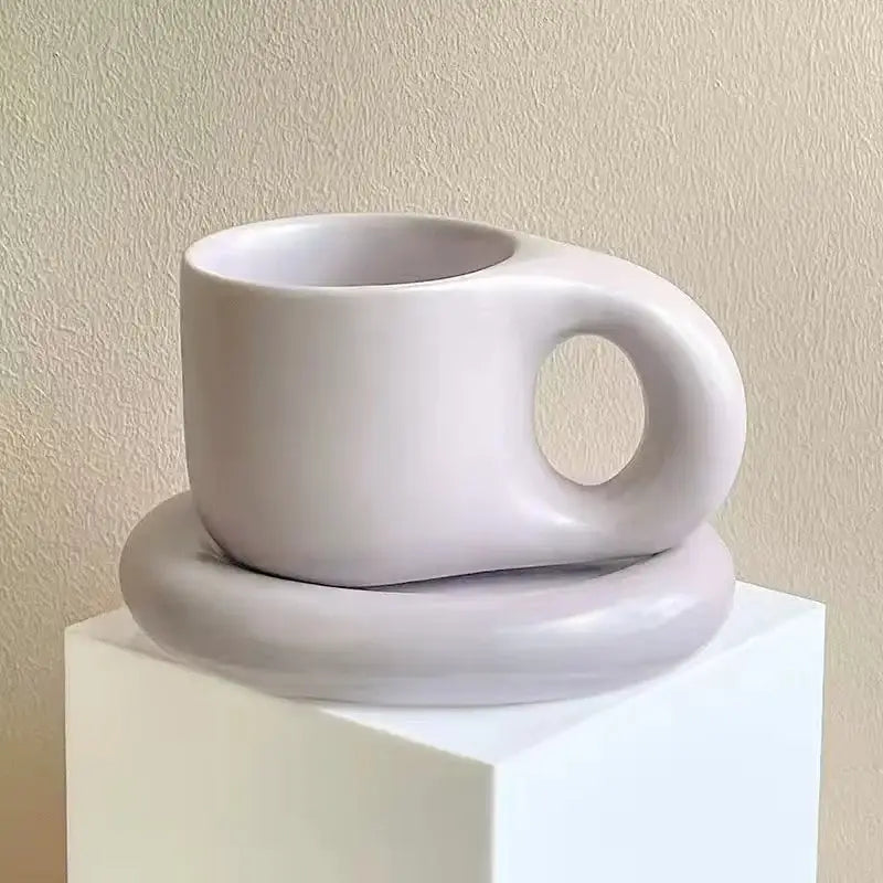 Lavender Ceramic Mug Set
