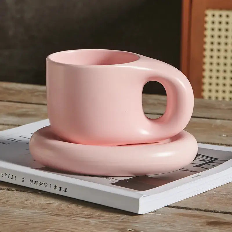 Lavender Ceramic Mug Set