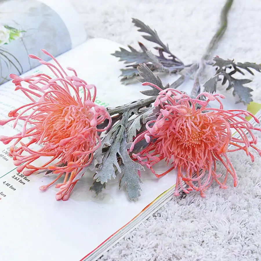 Orange Artificial Floral Branch