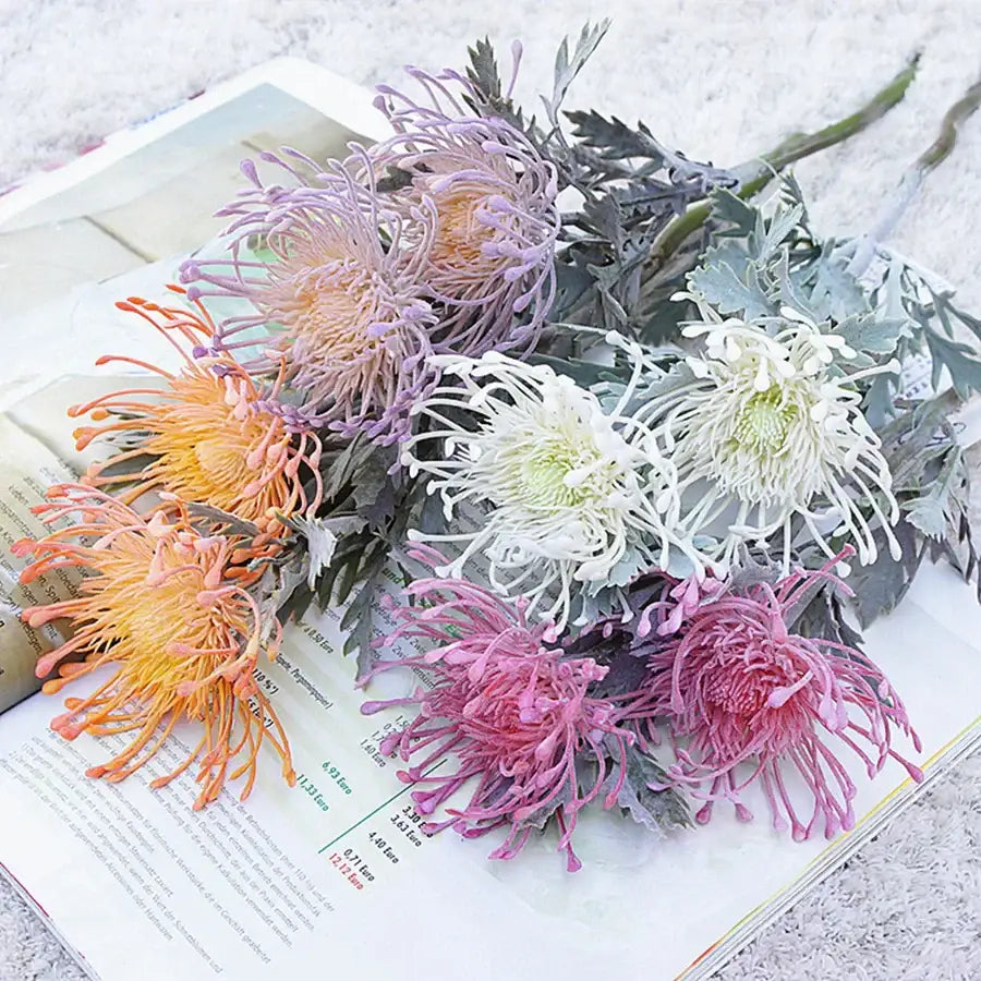Orange Artificial Floral Branch