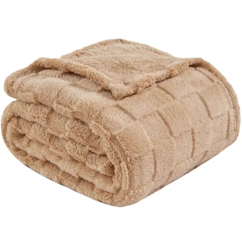 Lavender Plush Throw Blanket