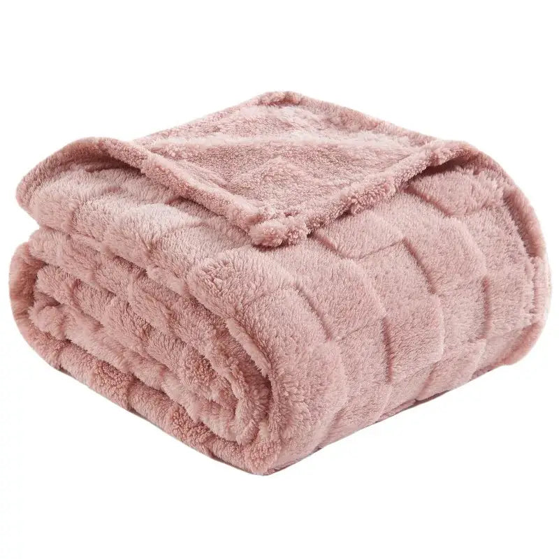 Lavender Plush Throw Blanket