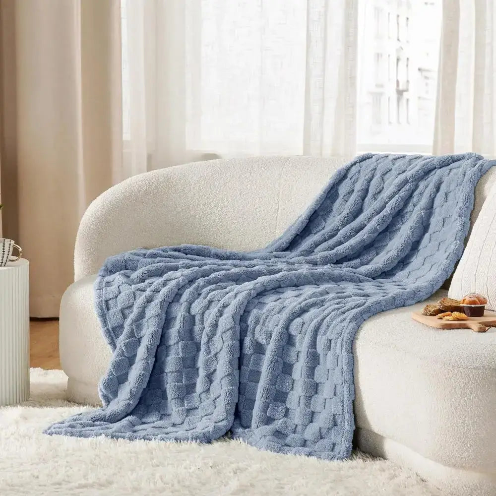 Lavender Plush Throw Blanket