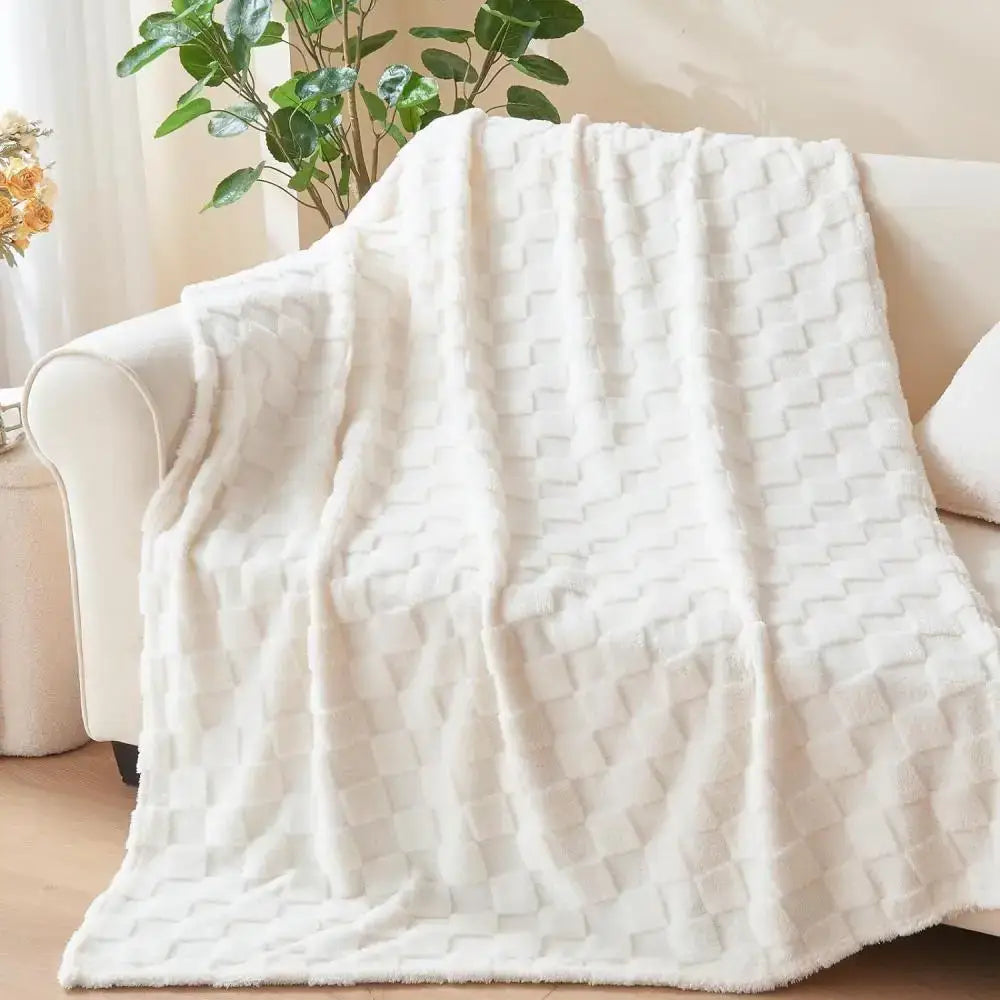 Lavender Plush Throw Blanket