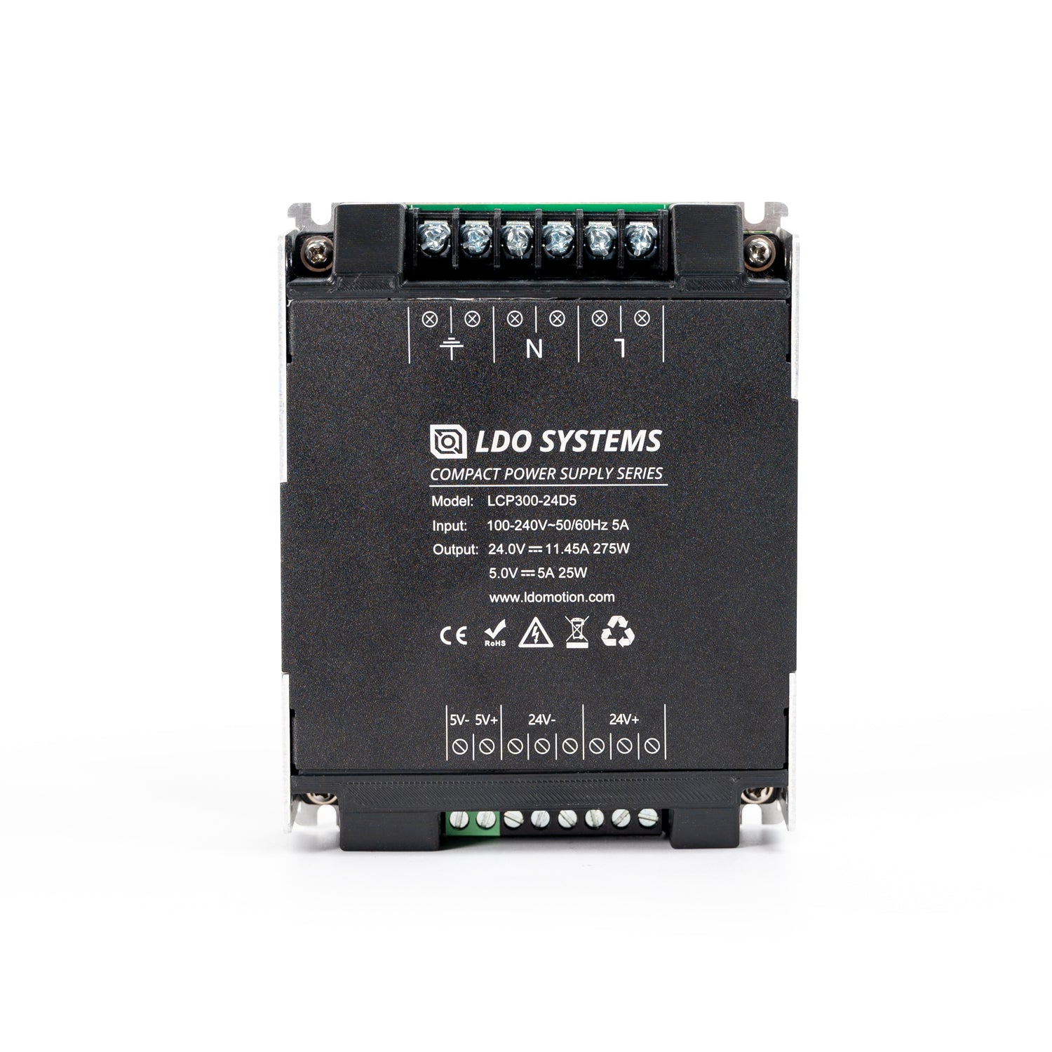 LDO LCP300-24D5 300W 24V and 5V Compact Power Supply (PSU)